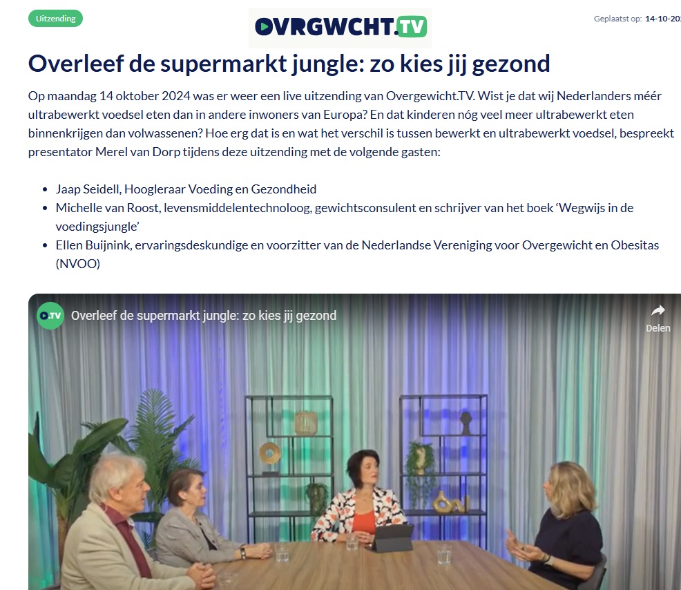 OvergewichtTV 14 okt 2024 Hoe overleef je de supermarkt jungle